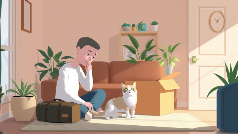 Un ser humano transforma un cartón en alegría