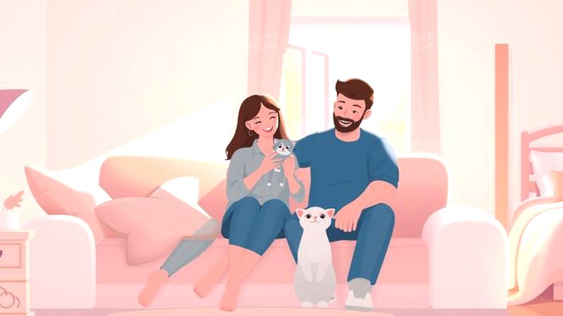 Una familia tranquila disfruta un hogar sereno