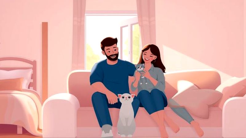 Una familia tranquila disfruta un hogar sereno