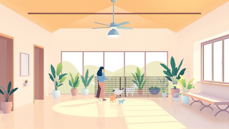 Un centro de bienestar sereno y colaborativo