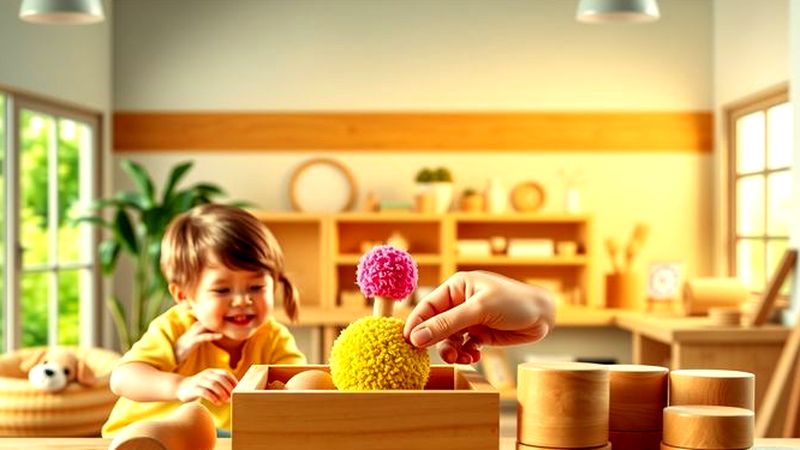 Un niño feliz juega con un juguete