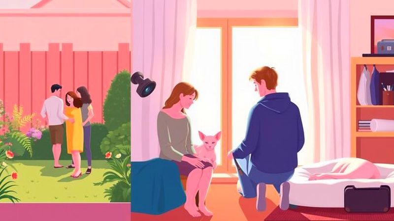 Una familia disfruta de la tranquilidad hogareña