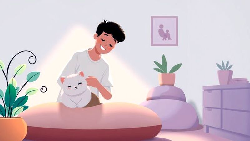 Un hogar tranquilo y cuidado radiaba calma