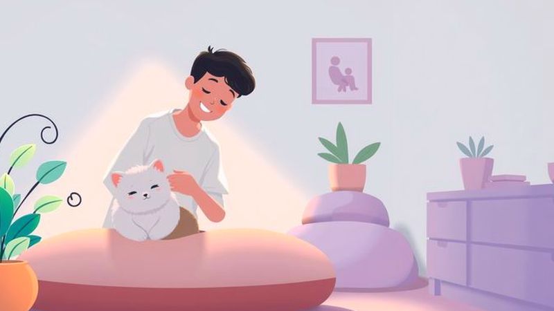 Un hogar tranquilo y cuidado radiaba calma