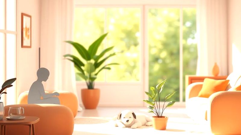 Un hogar cálido irradia paz y confort