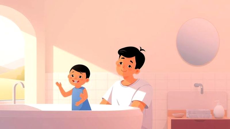 Un baño tranquilo inspira confianza y calma
