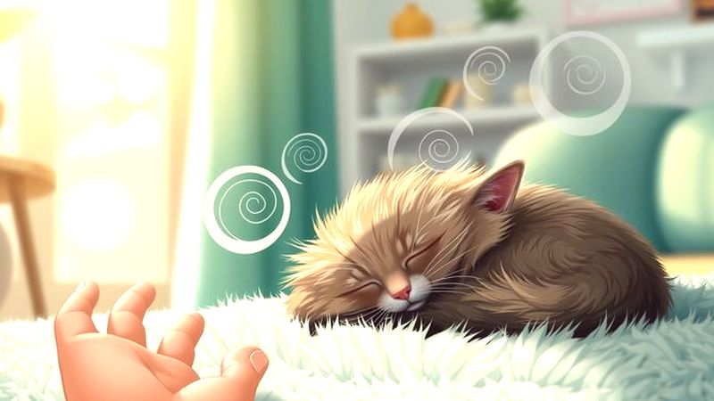 Un gato tranquilo transmite calma y conexión