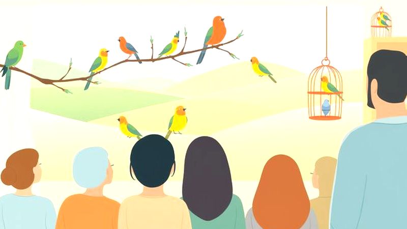 Pajaros estilizados transmiten calma y equilibrio