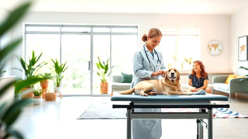 Un veterinario tranquilo ofrece bienestar familiar