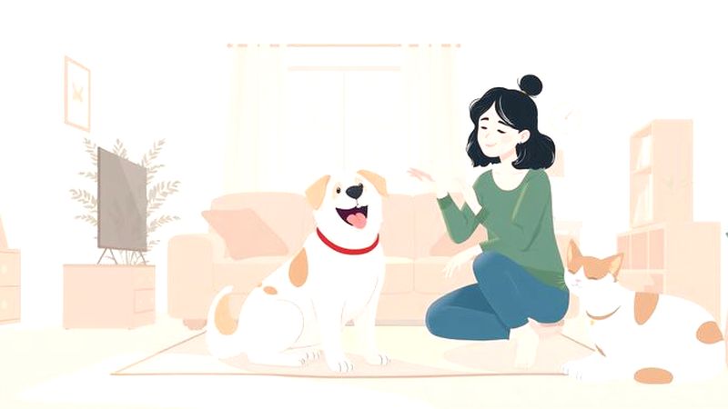 Una escena feliz y armoniosa interanimal