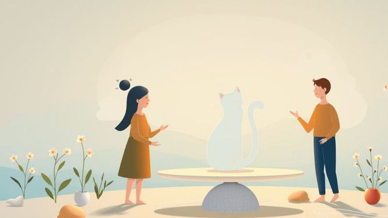 Una ilustración tranquila transmite salud y bienestar