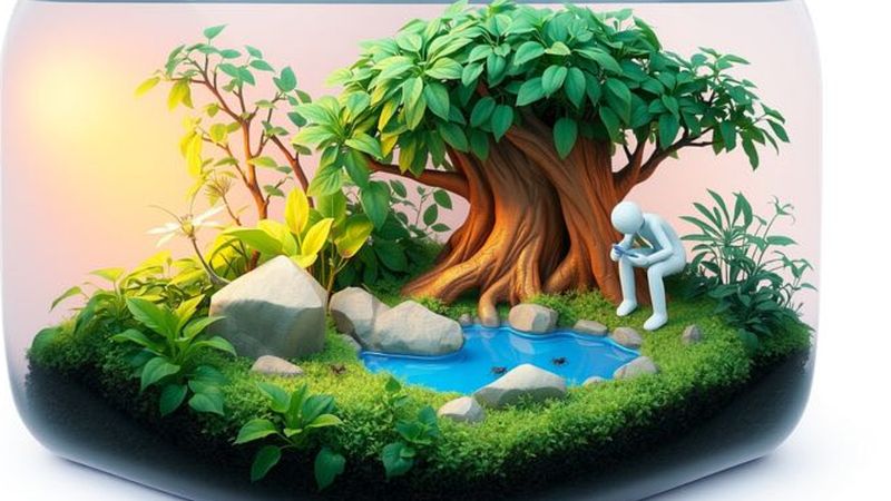 Un terrario sereno