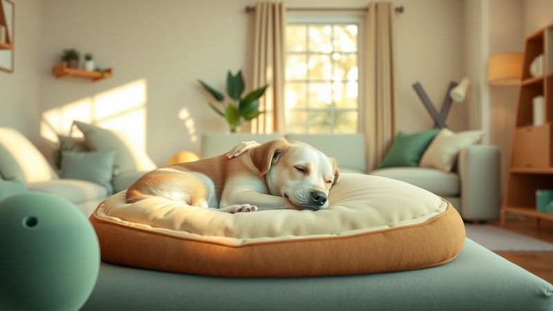 Un perro anciano encuentra serenidad en su hogar